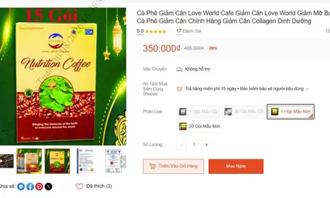 Xử lý vi phạm quảng cáo sản phẩm “Love World Nutrition Coffee” trên sàn thương mại điện tử